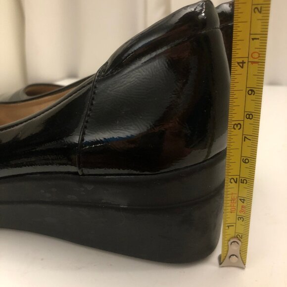 NATURALIZER Patent Leather Wedge Heel Comfortable Career Shoes - Picture 13 of 14